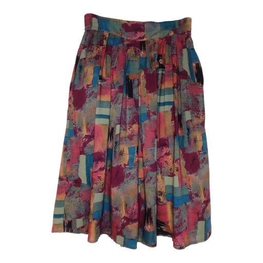 80's multicolored skirt