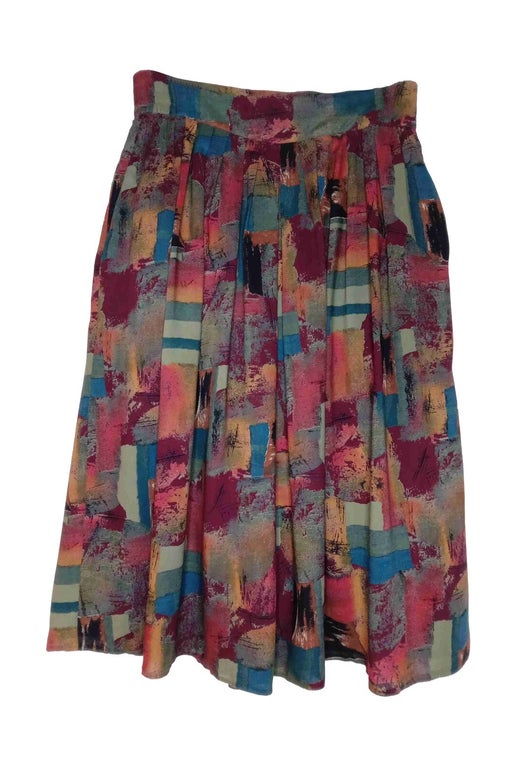 80's multicolored skirt