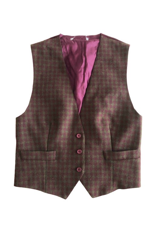 Checked waistcoat