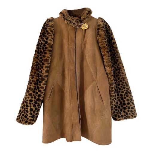 Manteau en peau lainée