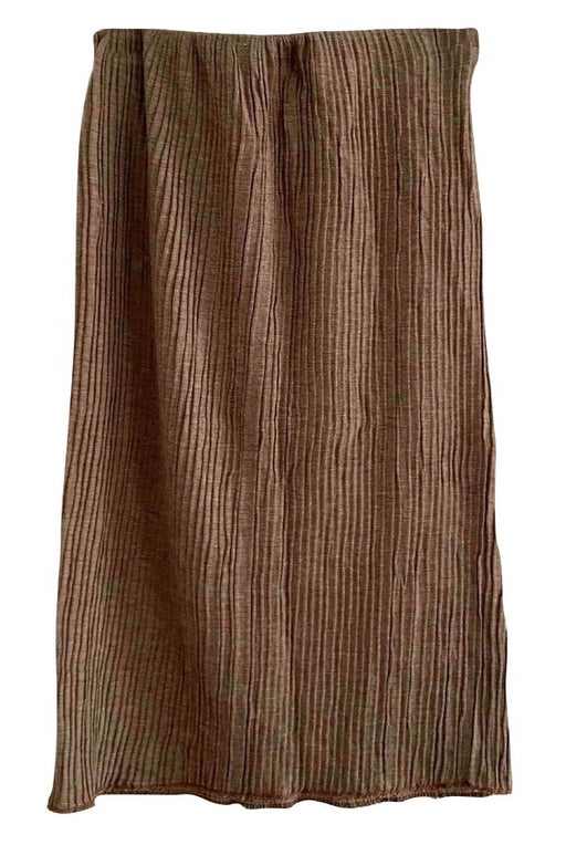 80's long pleated skirt