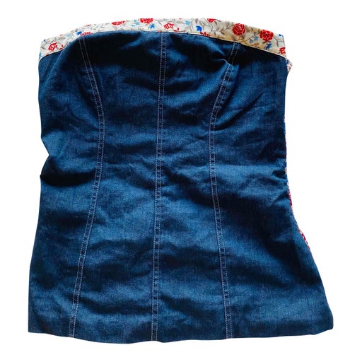 Bustier en jean 