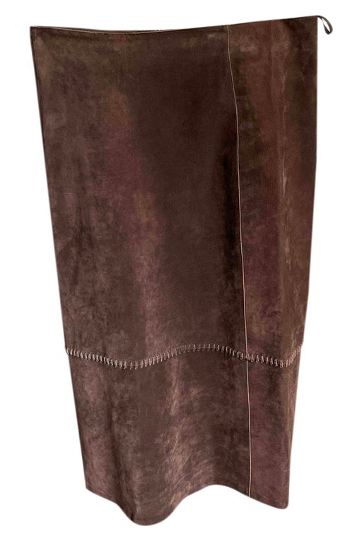 Chocolate long skirt