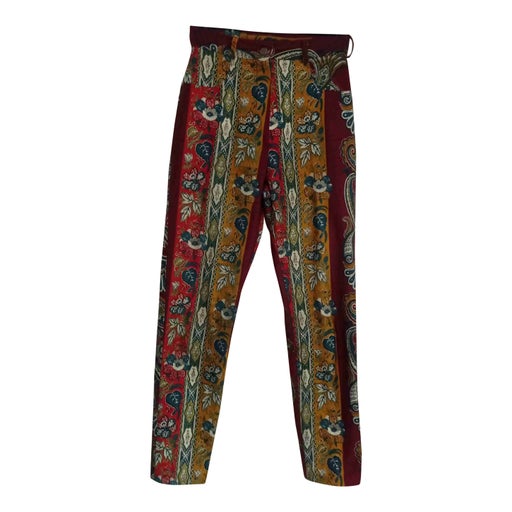 Straight cotton pants
