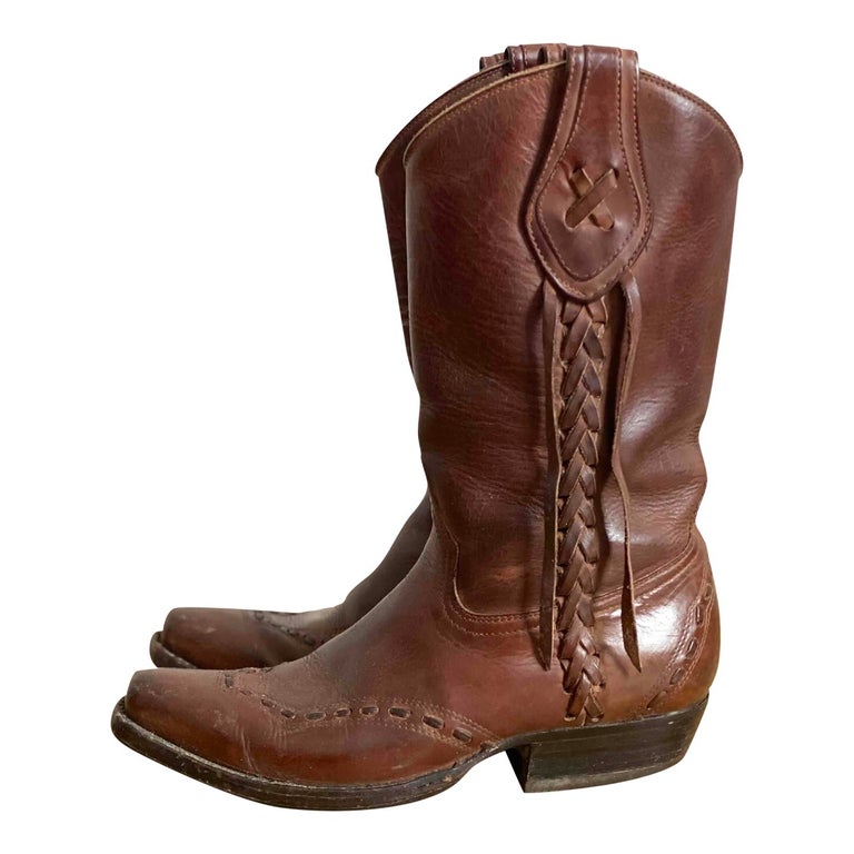 Santiags en cuir