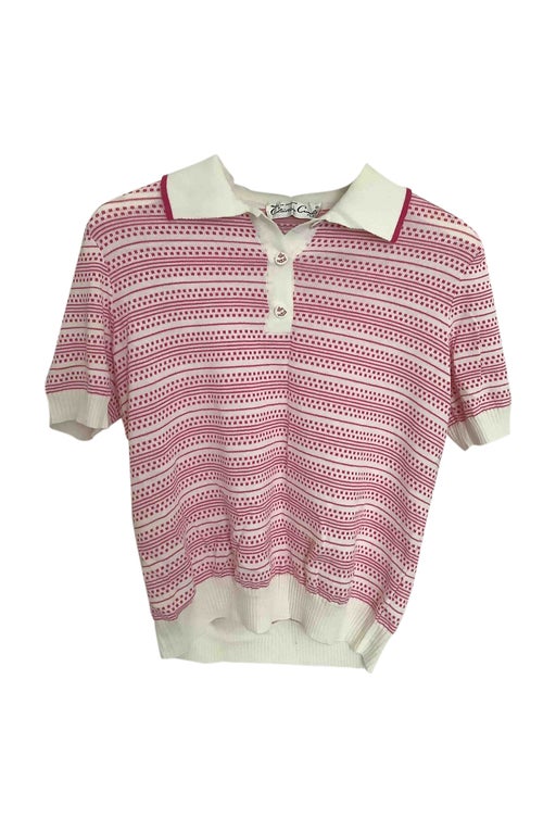 Knit polo shirt