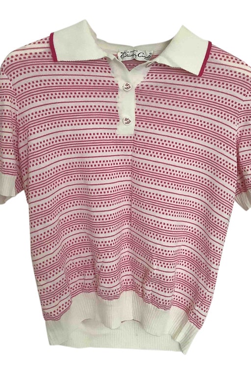 Knit polo shirt