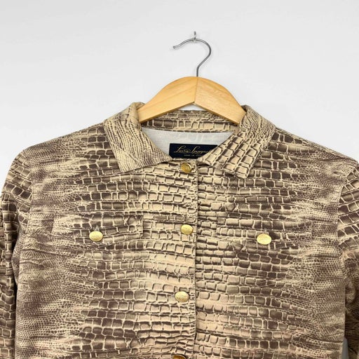 Veste en jean python
