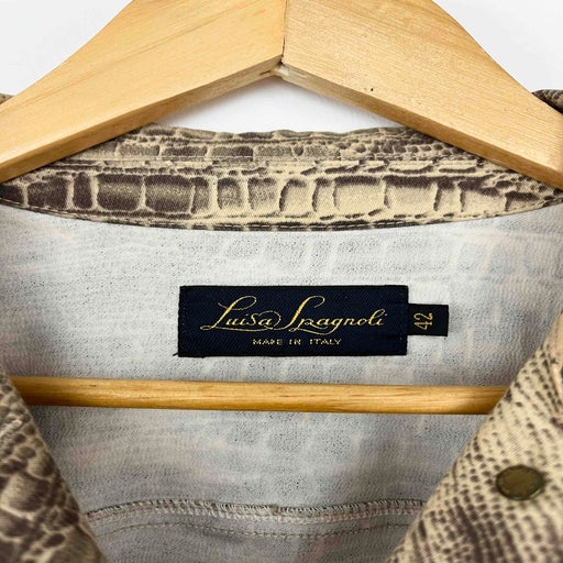 Veste en jean python