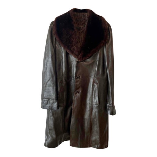 Long leather coat