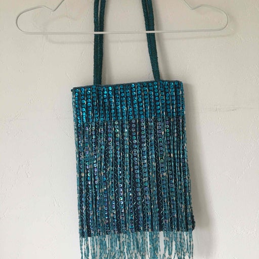 Pearl and sequin bag