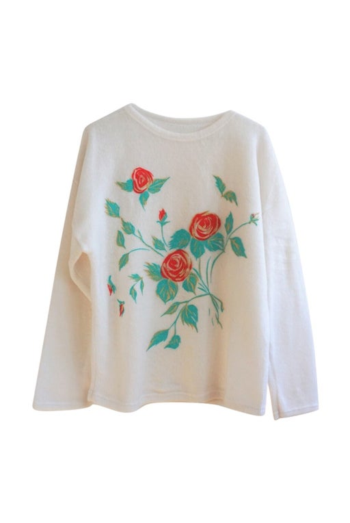 Pull à fleurs