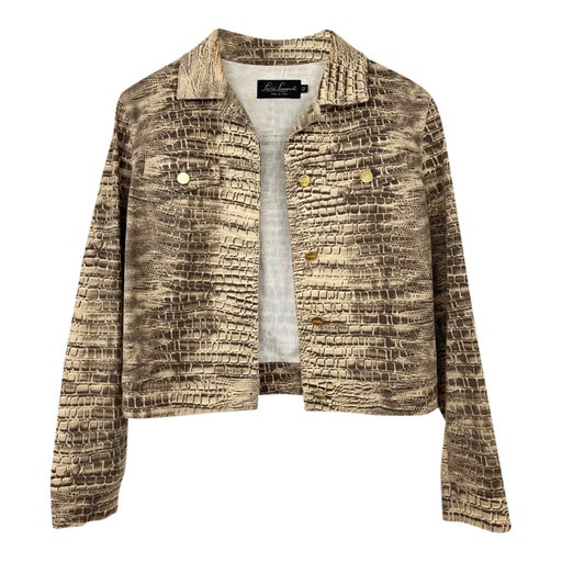 Veste en jean python