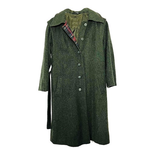 green coat