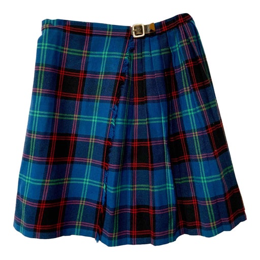 Jupe plissée tartan