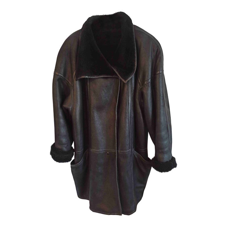 Manteau peau lainée femme hot sale mac douglas