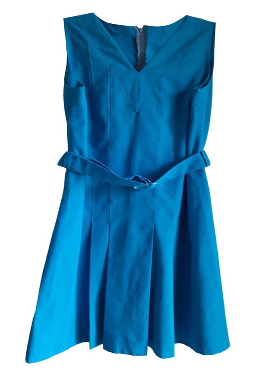 70's blue dress
