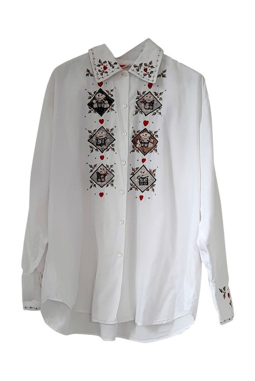 80's embroidered shirt