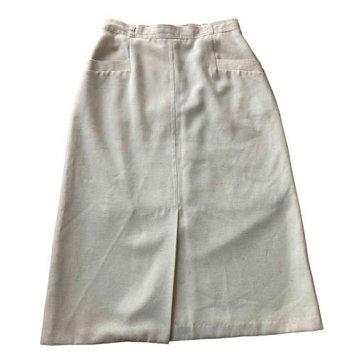 Jupe droite beige