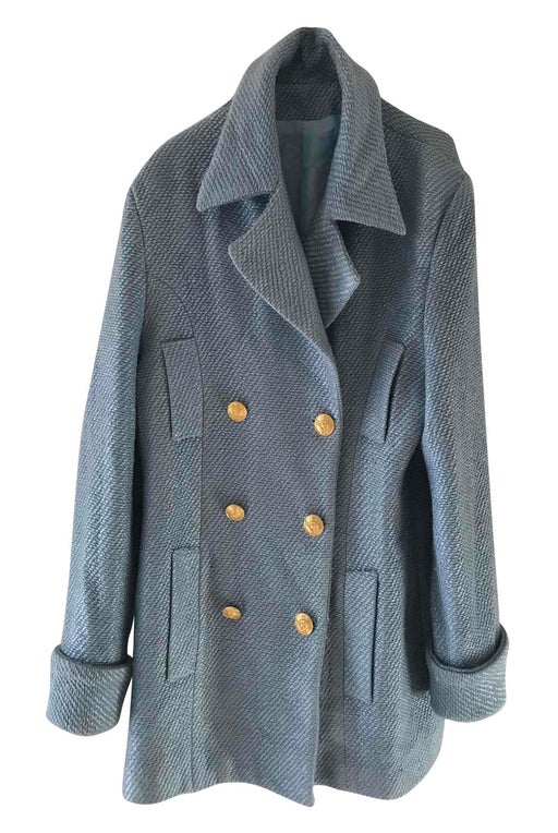 Blue pea coat