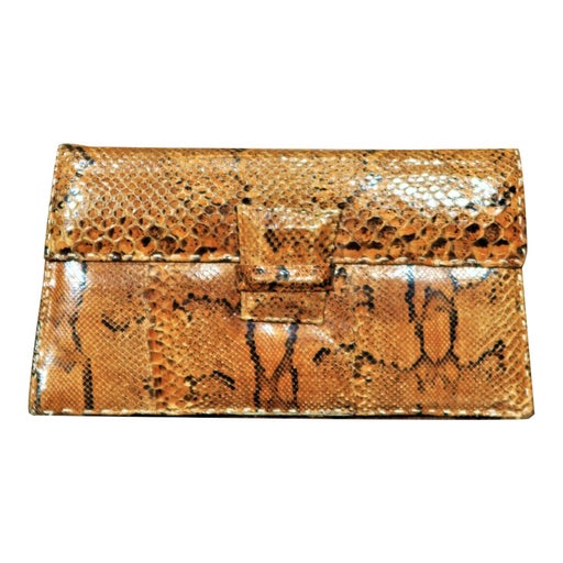 Pochette en cuir exotique