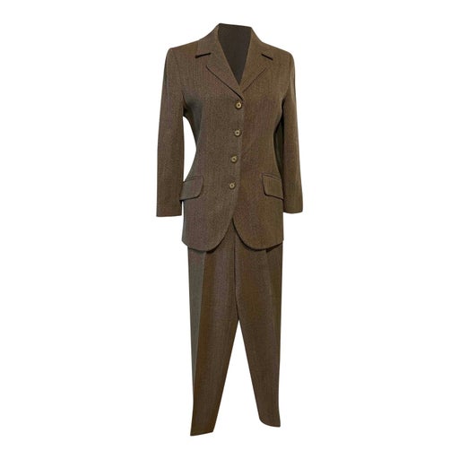 Woolen trouser suit