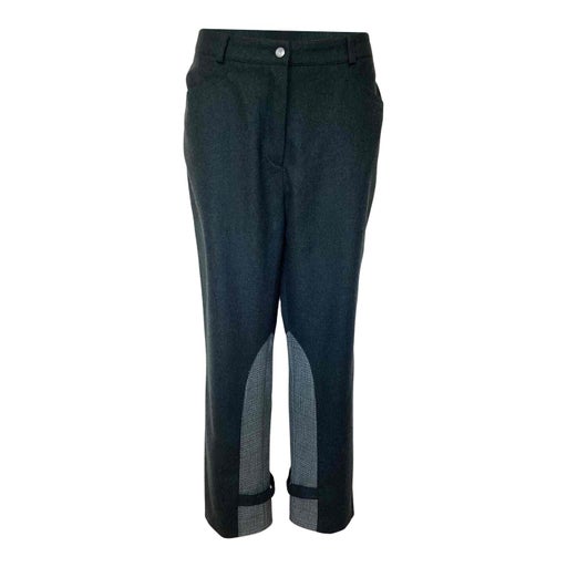 Green straight pants