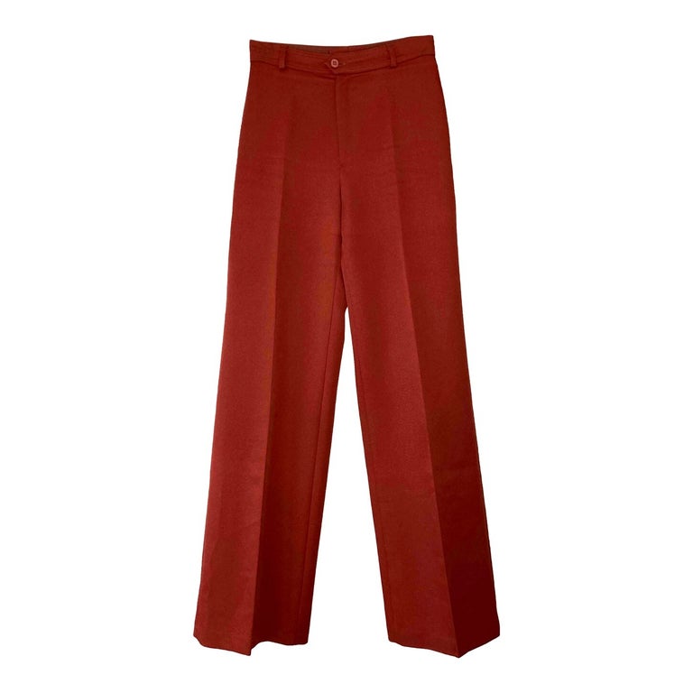 Pantalon flare rouge 