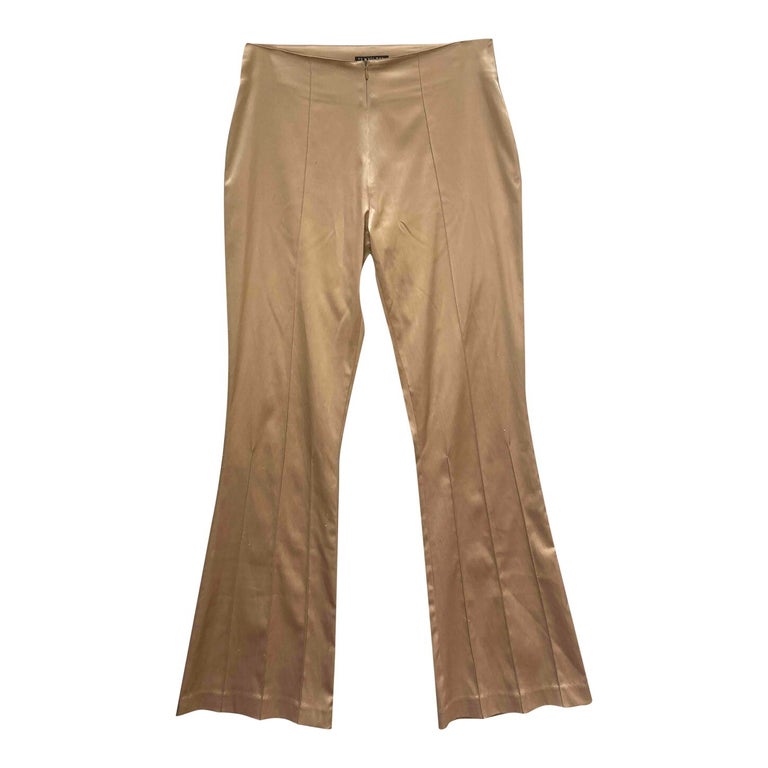 Pantalon flare doré