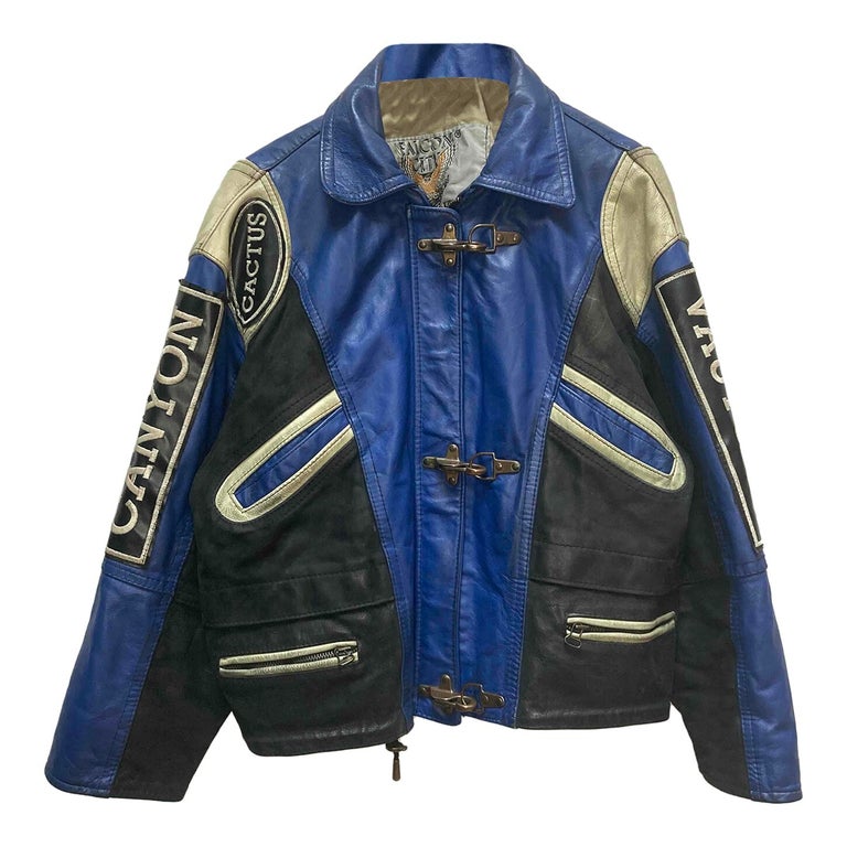 Veste de motard en cuir