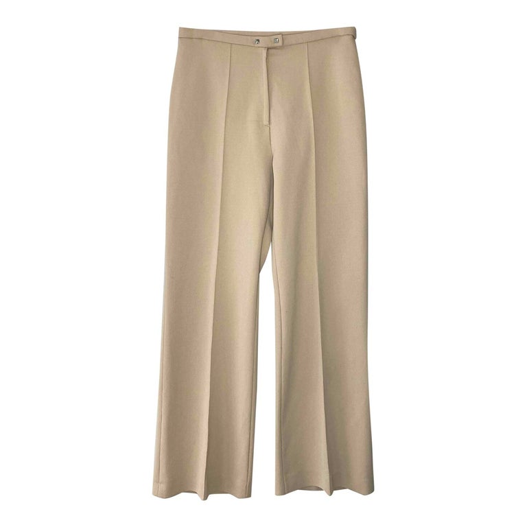 Pantalon fluide beige
