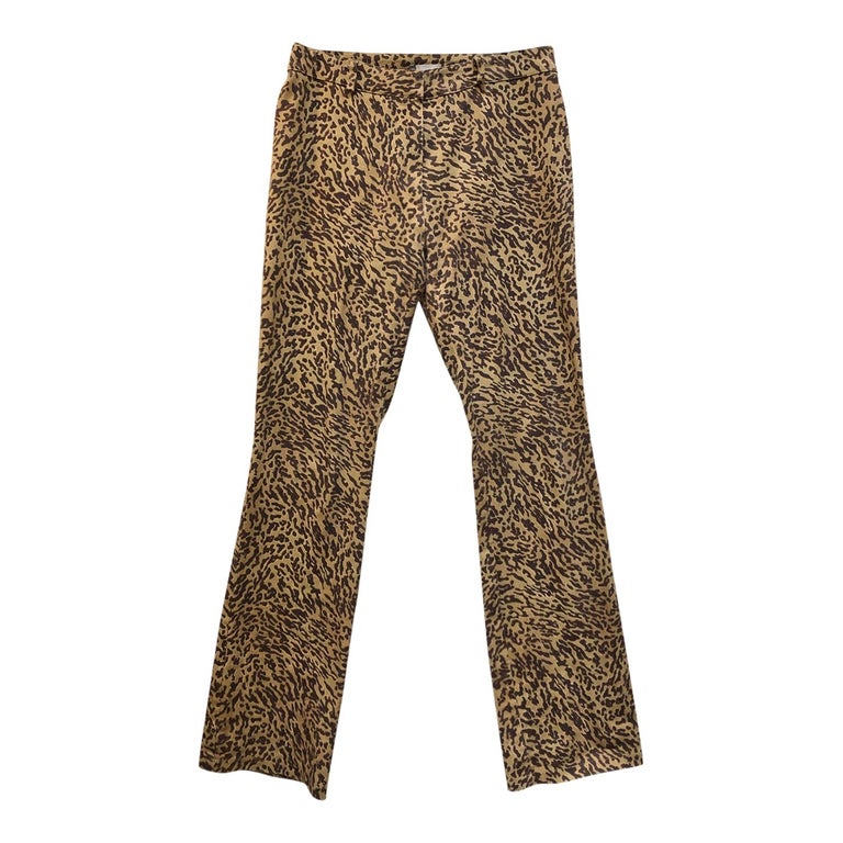 Pantalon flare léopard