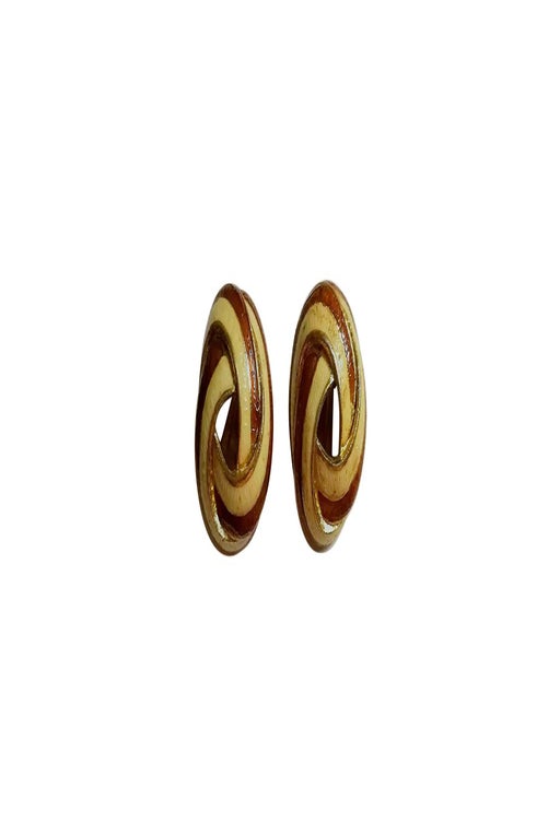 Boucles d'oreilles clips dorées