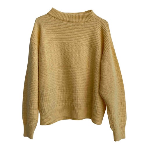 80's yellow sweater