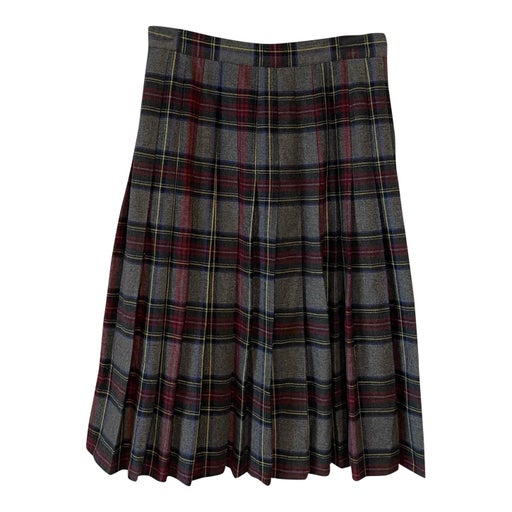 Tartan pleated skirt