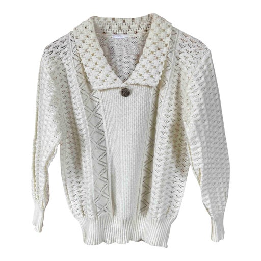 Openwork sweater