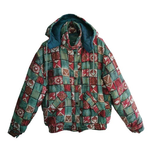 Silk down jacket
