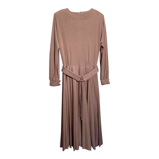 Golden midi dress