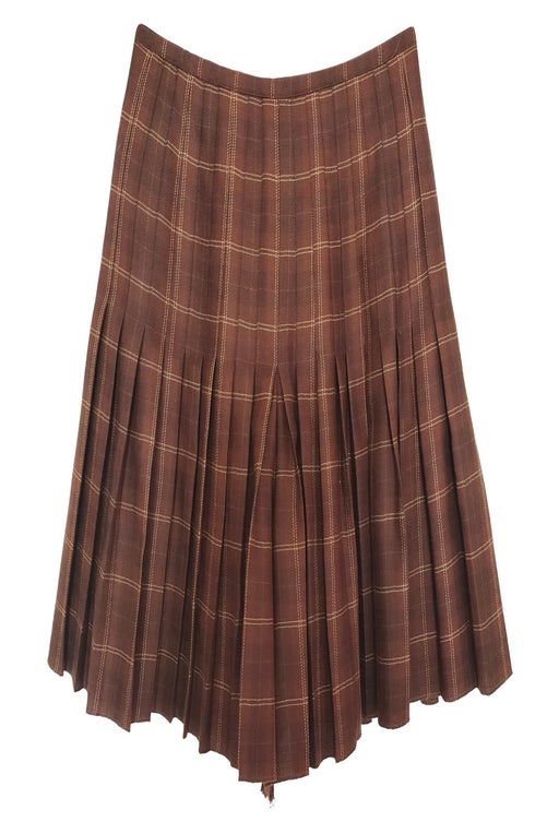 Pleated culotte skirt