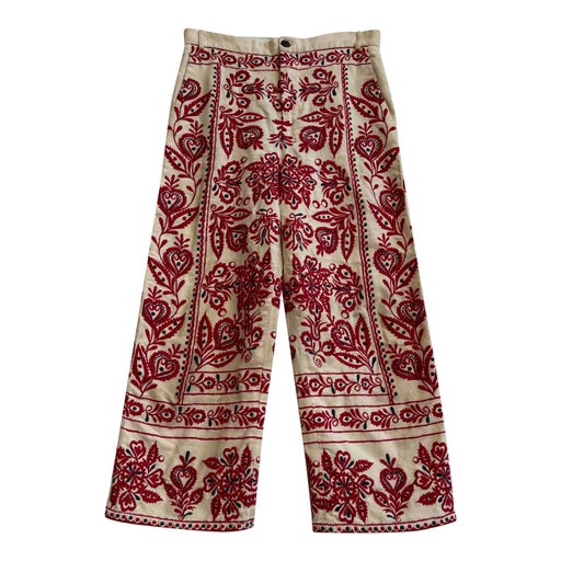 Pantalon brodé 70's