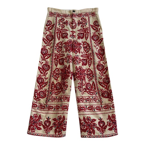 70's embroidered pants