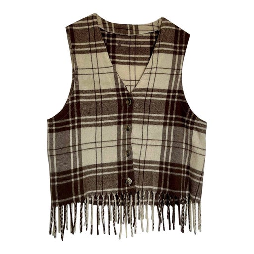 Checked waistcoat