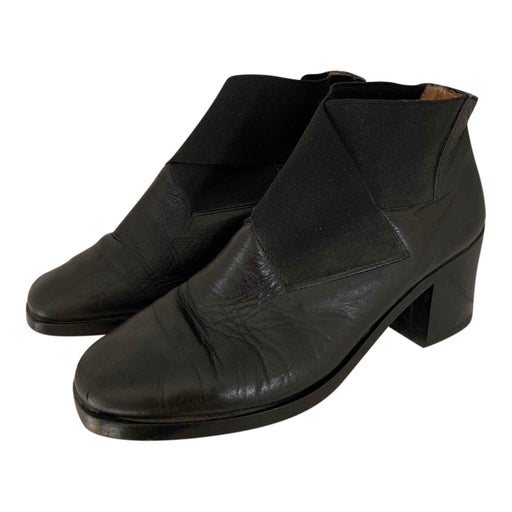 Bottines en cuir
