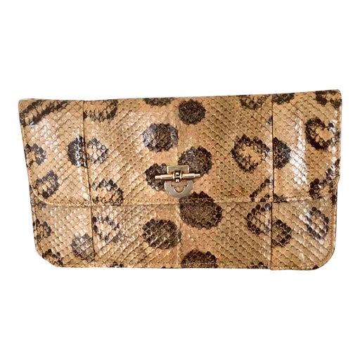 Exotic leather pouch