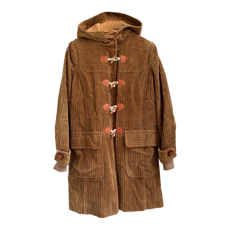 Duffle coat top femme marron