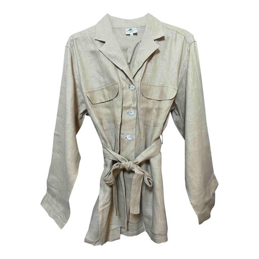 Linen safari jacket