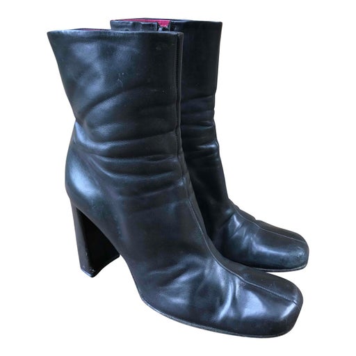 Bottines en cuir