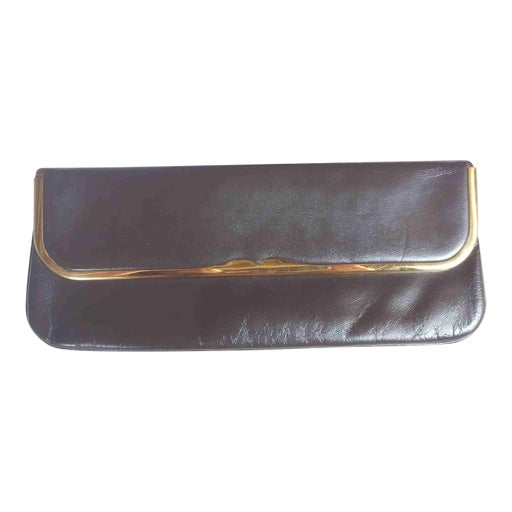 Faux leather pouch