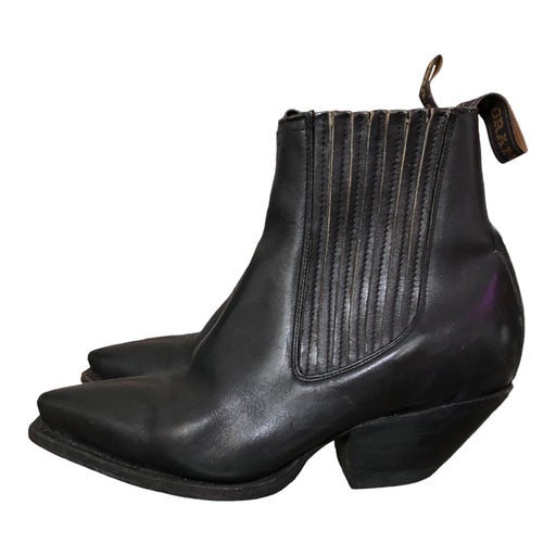 Bottines en cuir