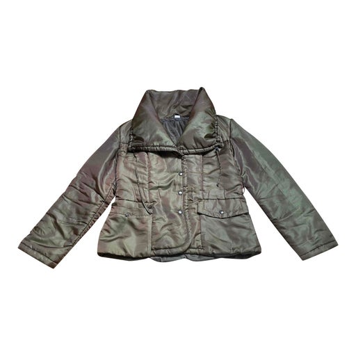 90's green puffer jacket